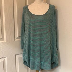 GUC Turquoise & Gray Sweater